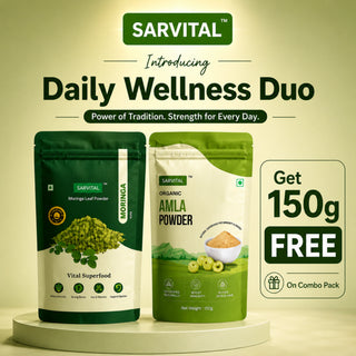 Moringa & Amla Combo | Lab-Tested | Sarvital | 300gm Each