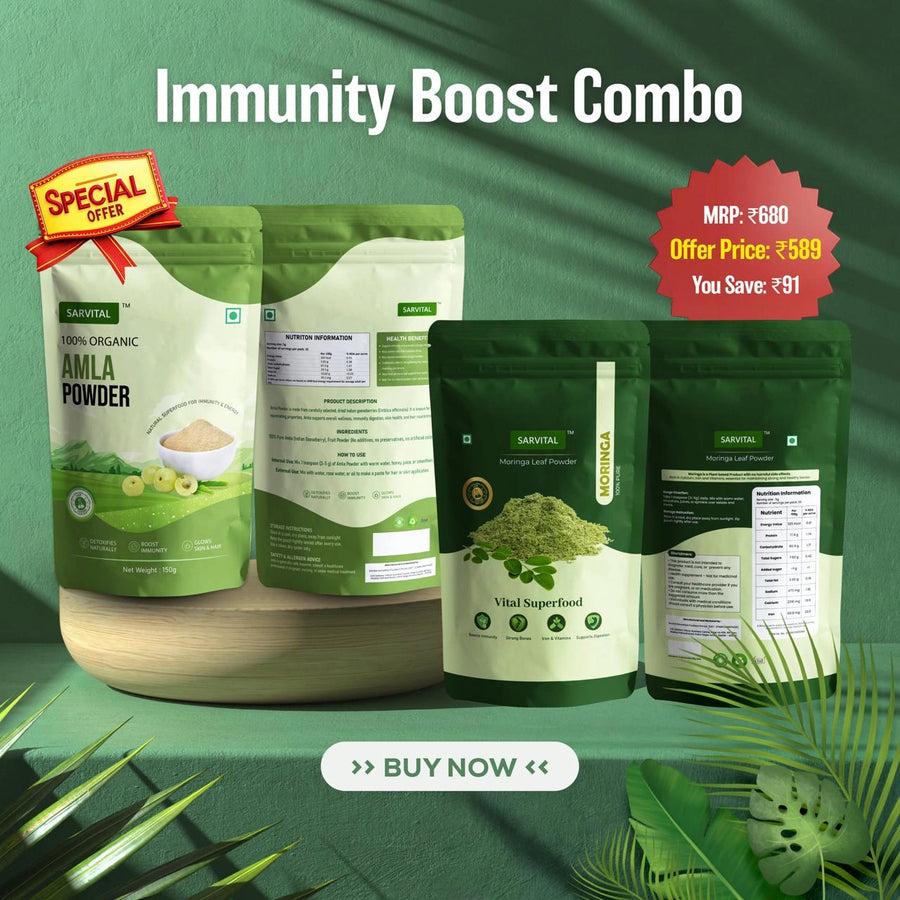 Moringa & Amla Combo | Lab-Tested | Sarvital