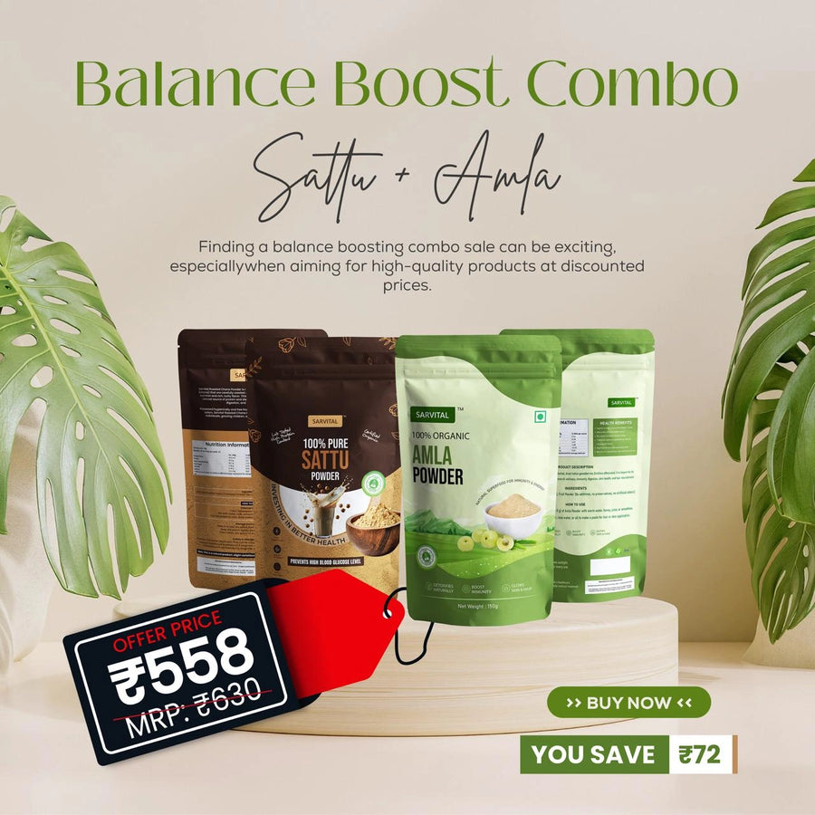 Sattu & Amla Combo | Protein & Vitamin C | Sarvital